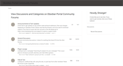 Desktop Screenshot of forums.obsidianportal.com
